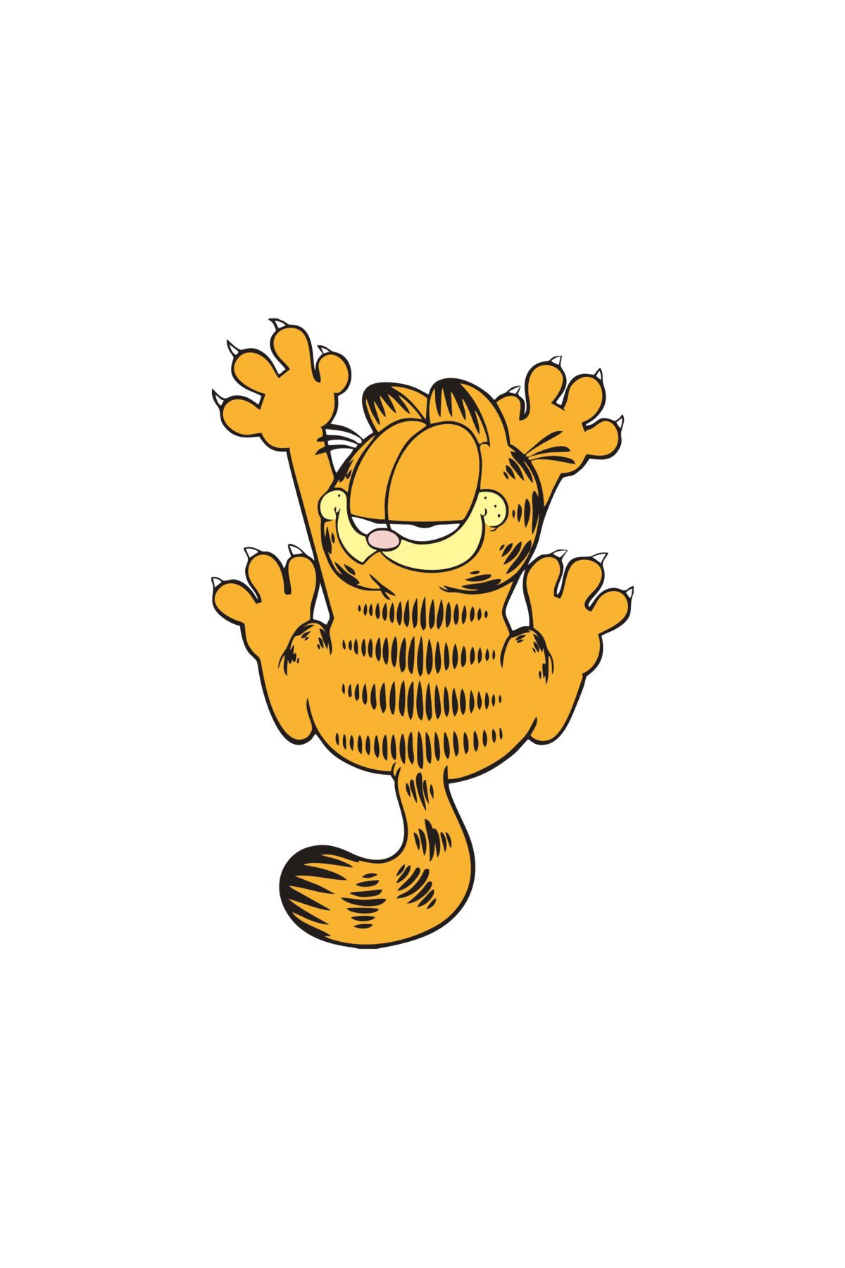 11 x 7 cm  Garfield Sticker Motor Araba Kask Laptop Sticker