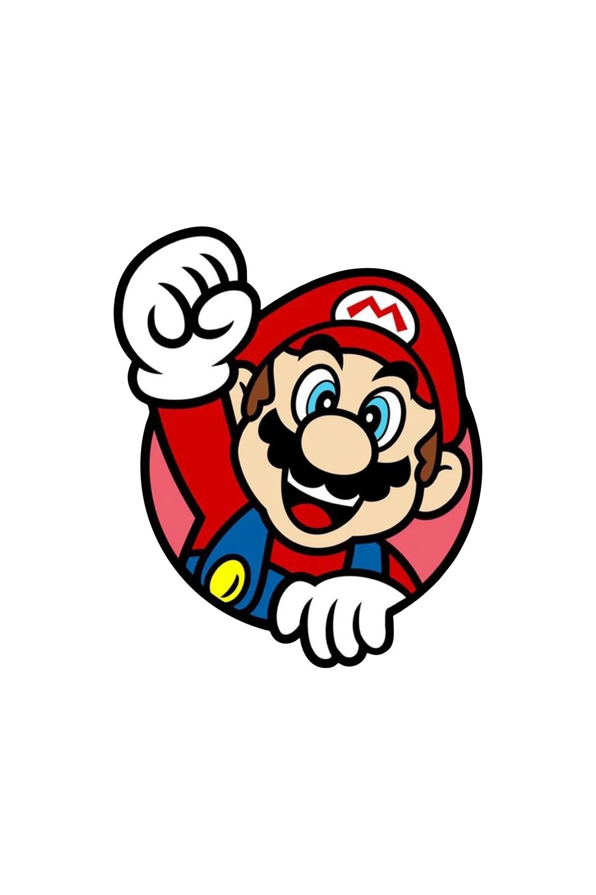 11 x 9 cm  Super Mario Sticker Motor Araba Kask Laptop Sticker 02