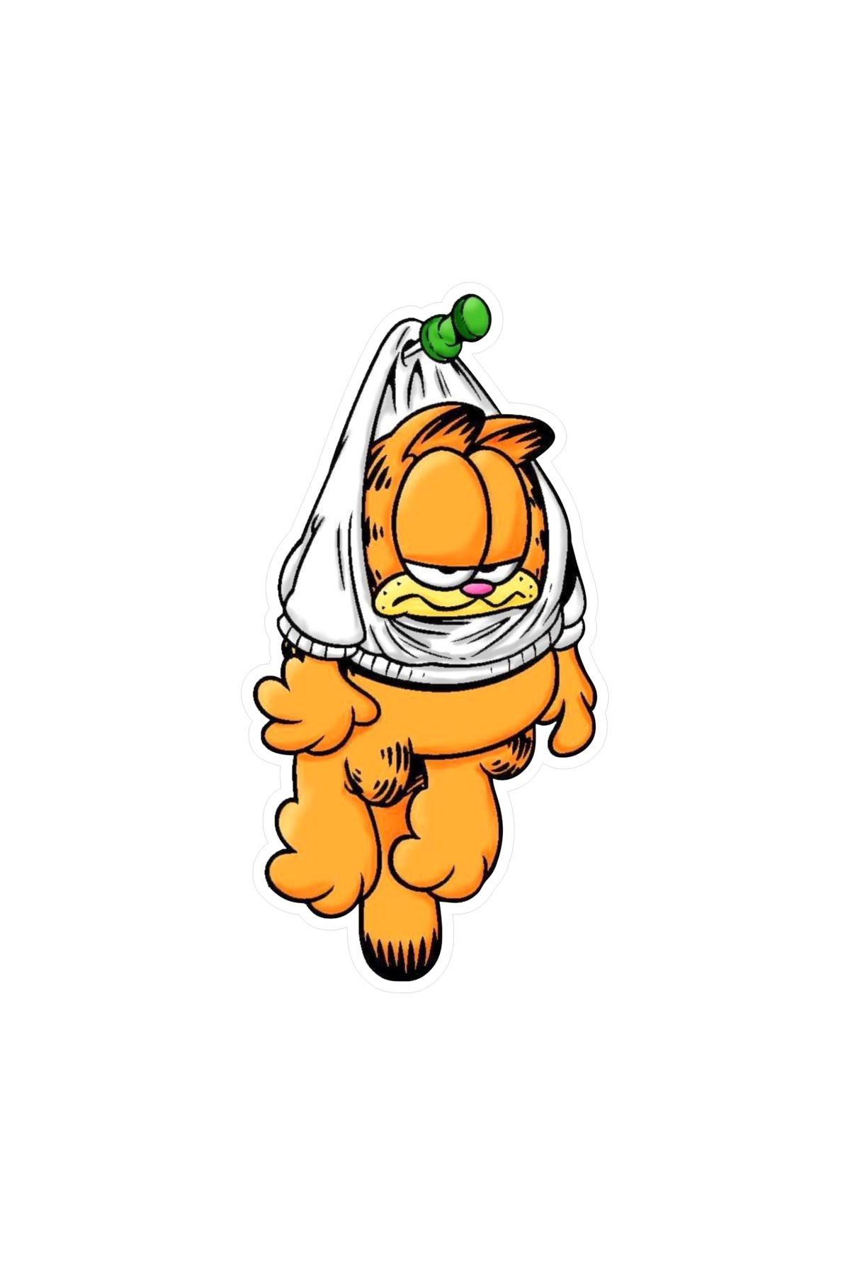 12 x 6 cm  Garfield Sticker Motor Araba Kask Laptop Sticker