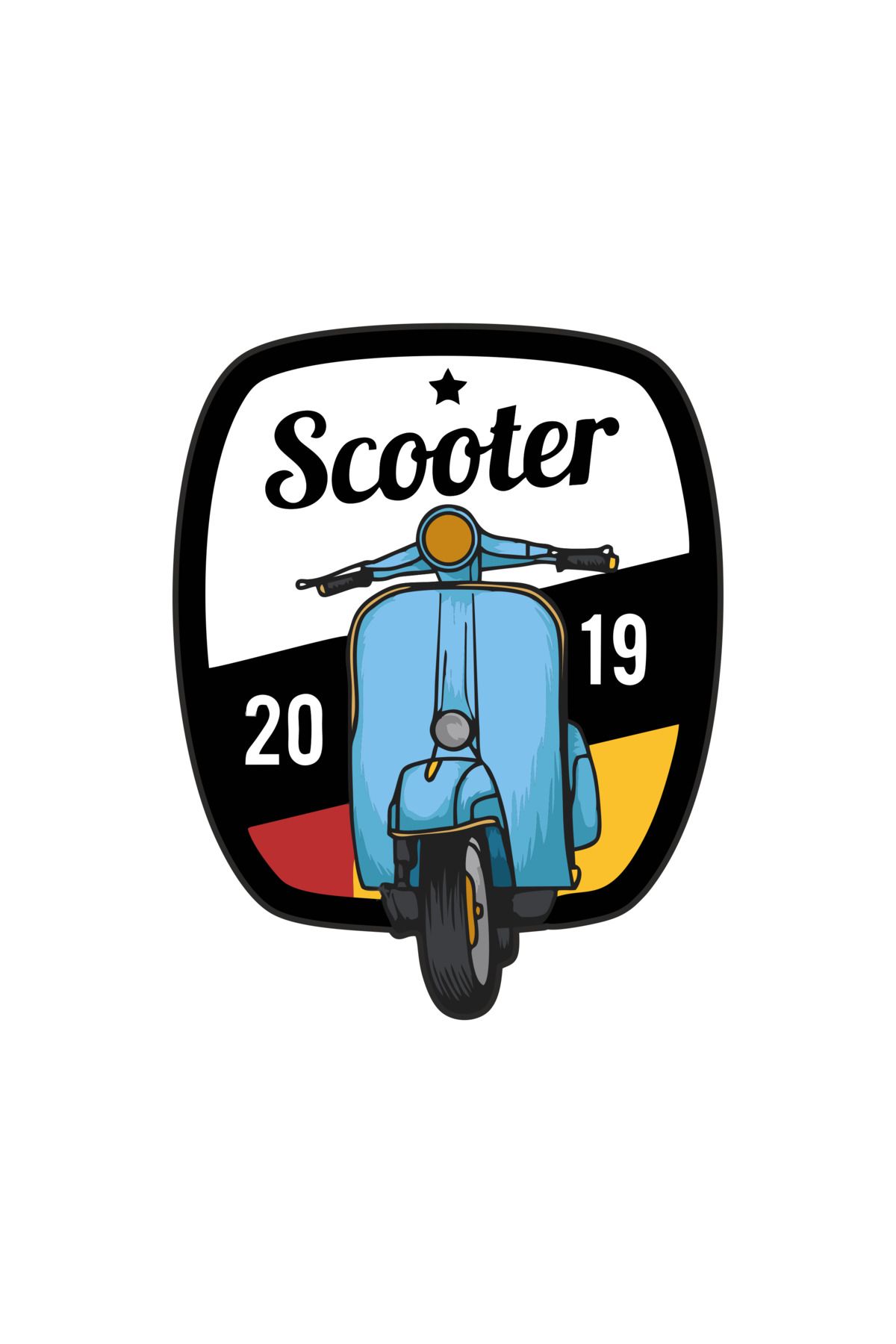 13 x 10 cm  Scooter Sticker Motor Araba Kask Laptop Sticker