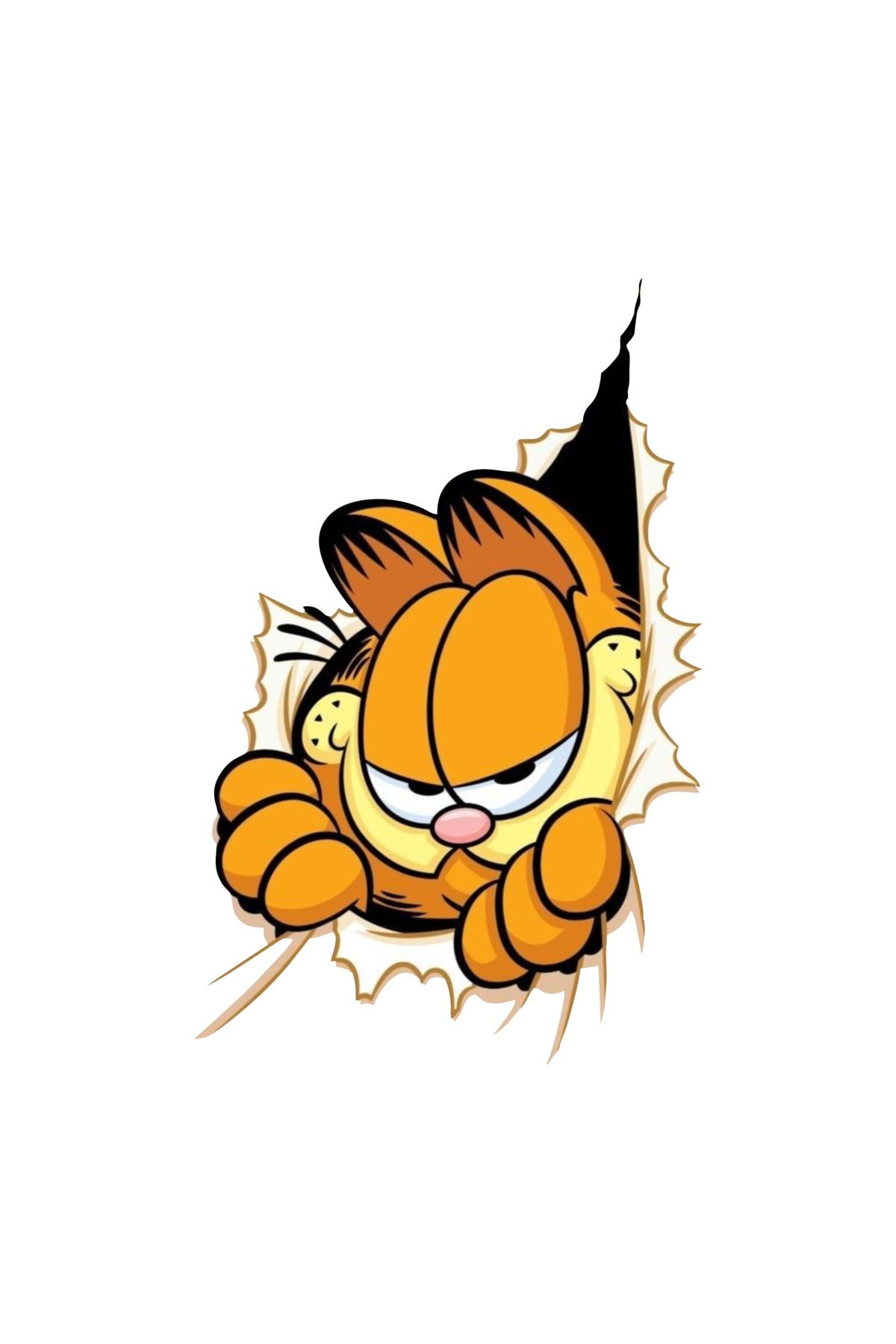 13 x 8,5 cm  Garfield Sticker Motor Araba Kask Laptop Sticker