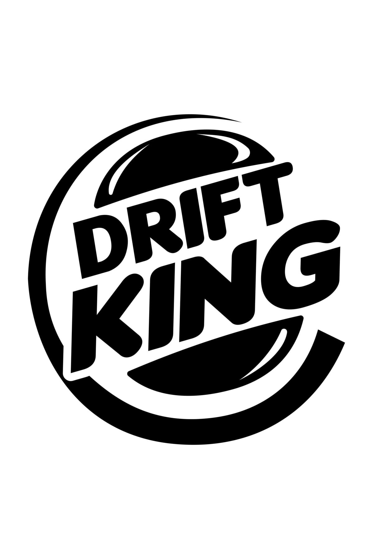 15 X 15 Cm  Drift King Oto Sticker Araba Cam Sticker