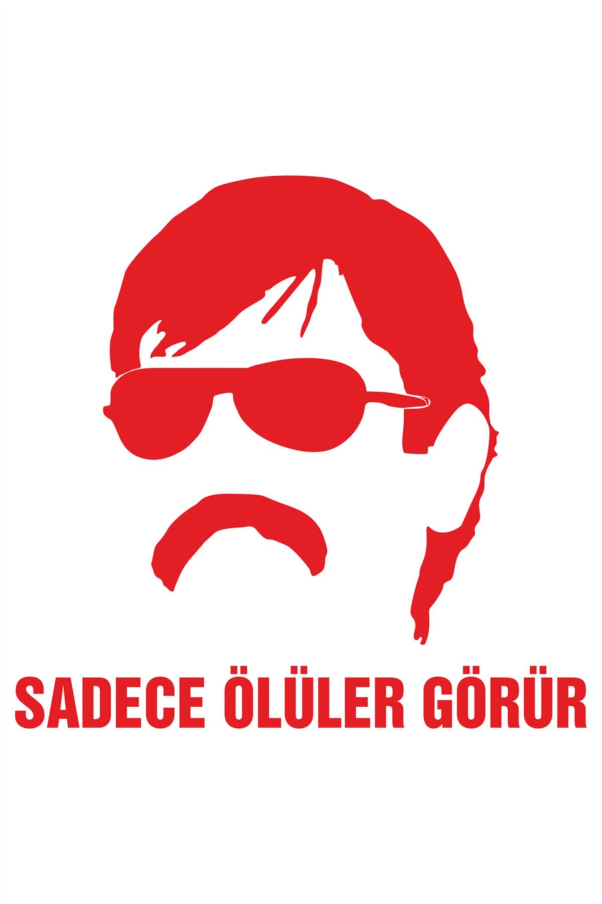 15 X 15 cm  Sadece Ölüler Görür Oto Sticker Pala Araba Cam Sticker Kırmızı