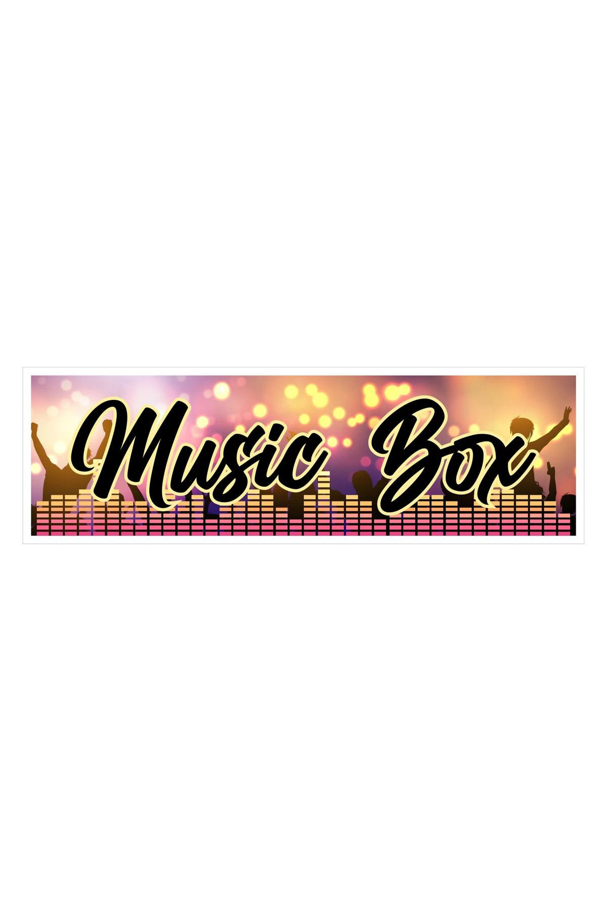 17 X 5 Cm  Music Box Oto Cam Sticker Araba Slap Cam Sticker