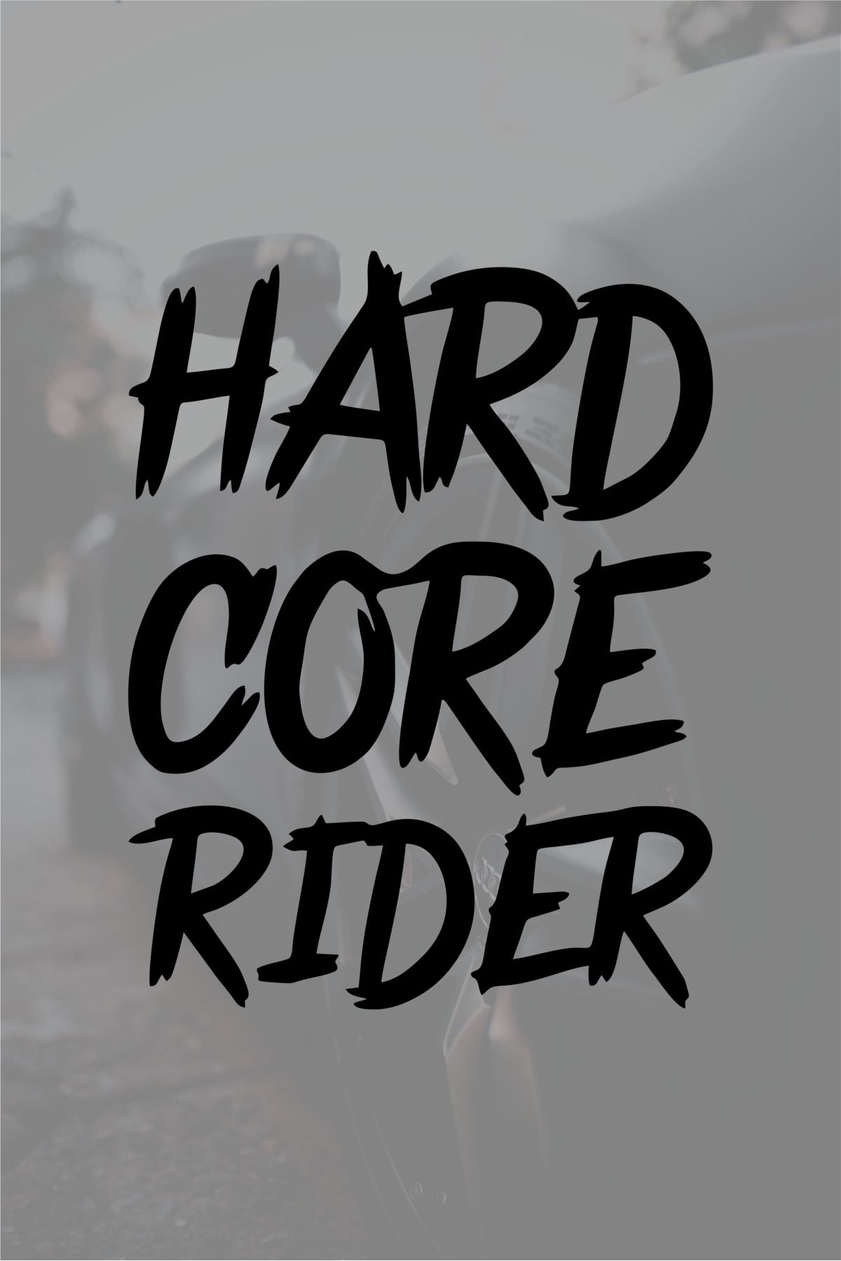 18 x 14 Cm  Hard Core Rider Oto Sticker Araba Cam Sticker