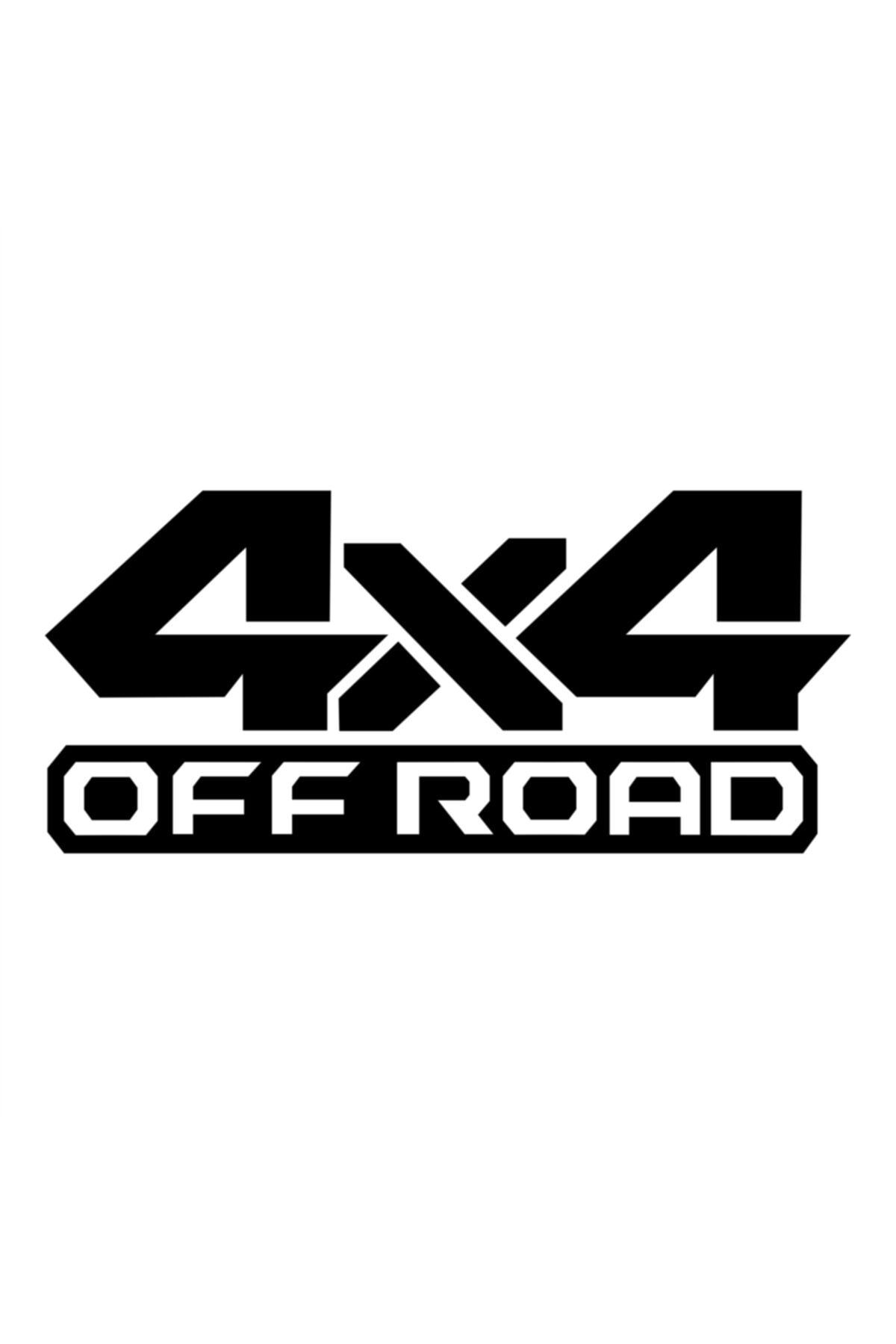 2 Adet 4x4 Off  Road Sticker Oto Sticker Siyah 15 Cm