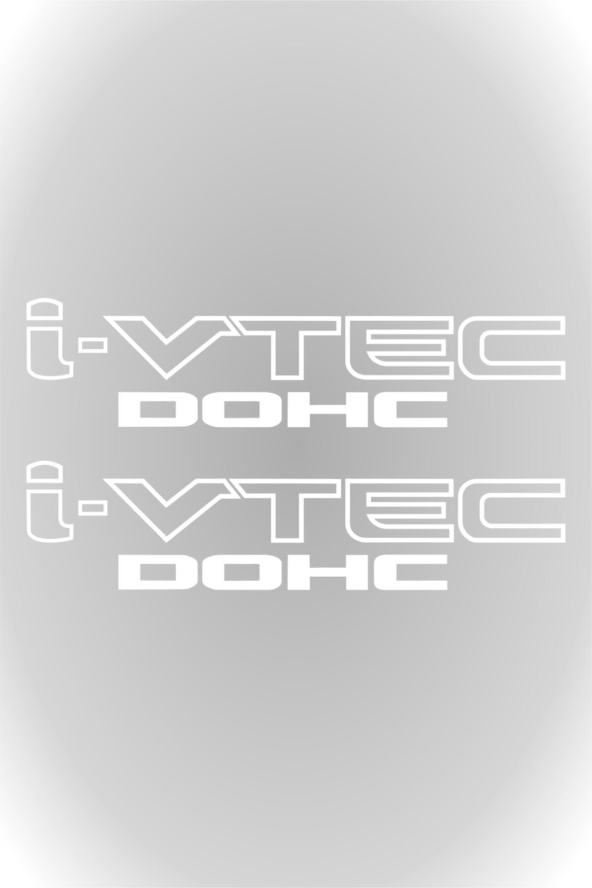 2 Adet Honda  Ivtec Dohc Oto Sticker Araba Sticker Beyaz 30 X 7 Cm