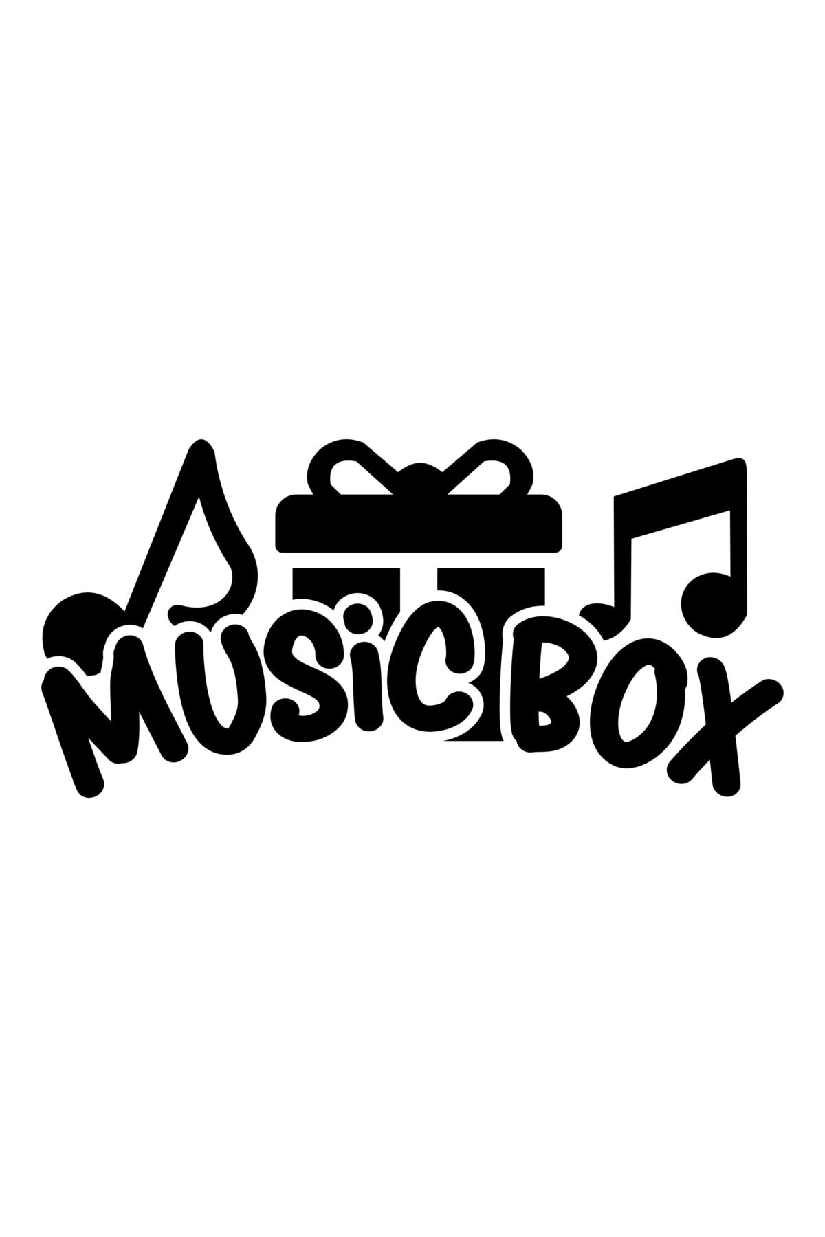 20 X 10 Cm  Music Box Müzik Kutusu Oto Sticker Araba Cam Sticker