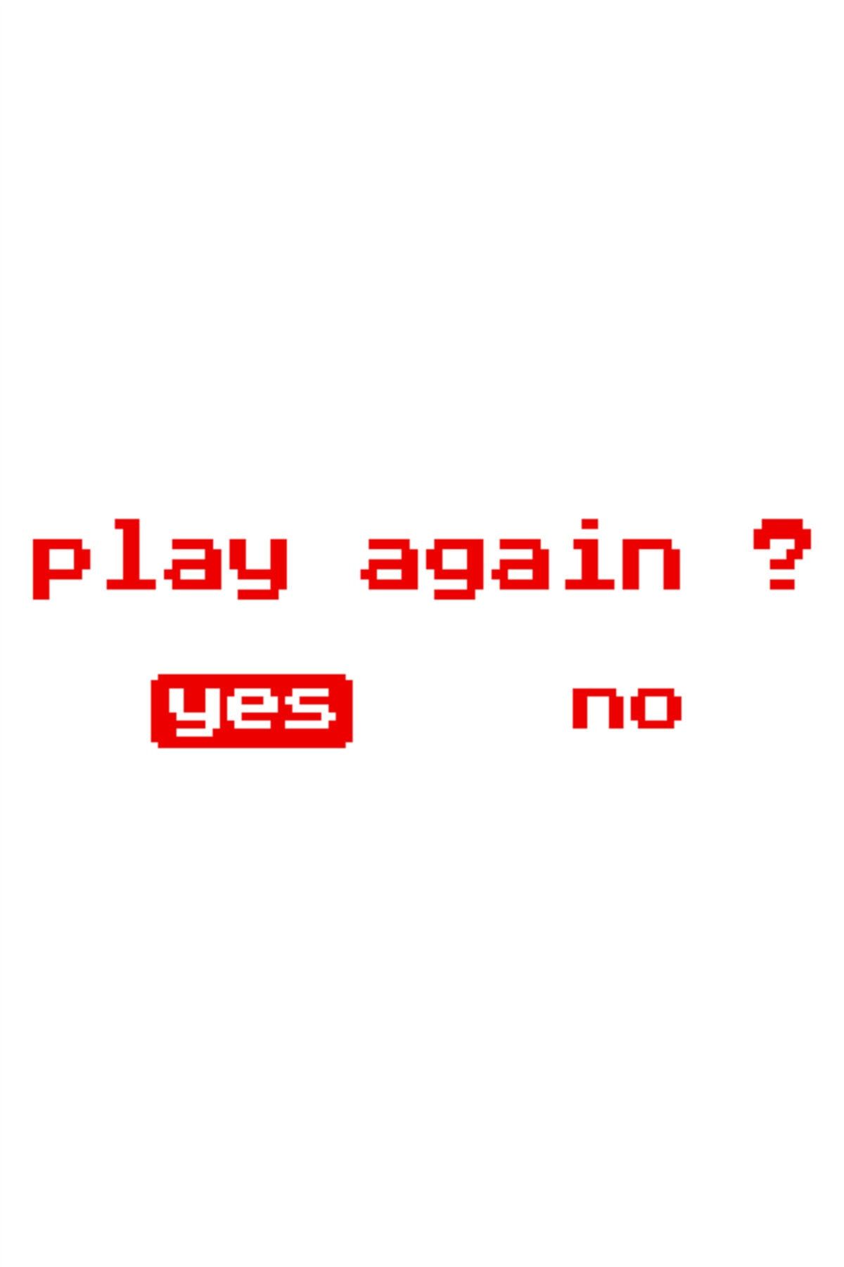 20 X 6 Cm Play  Again Yes No Oto Sticker Araba Cam Sticker Kırmızı