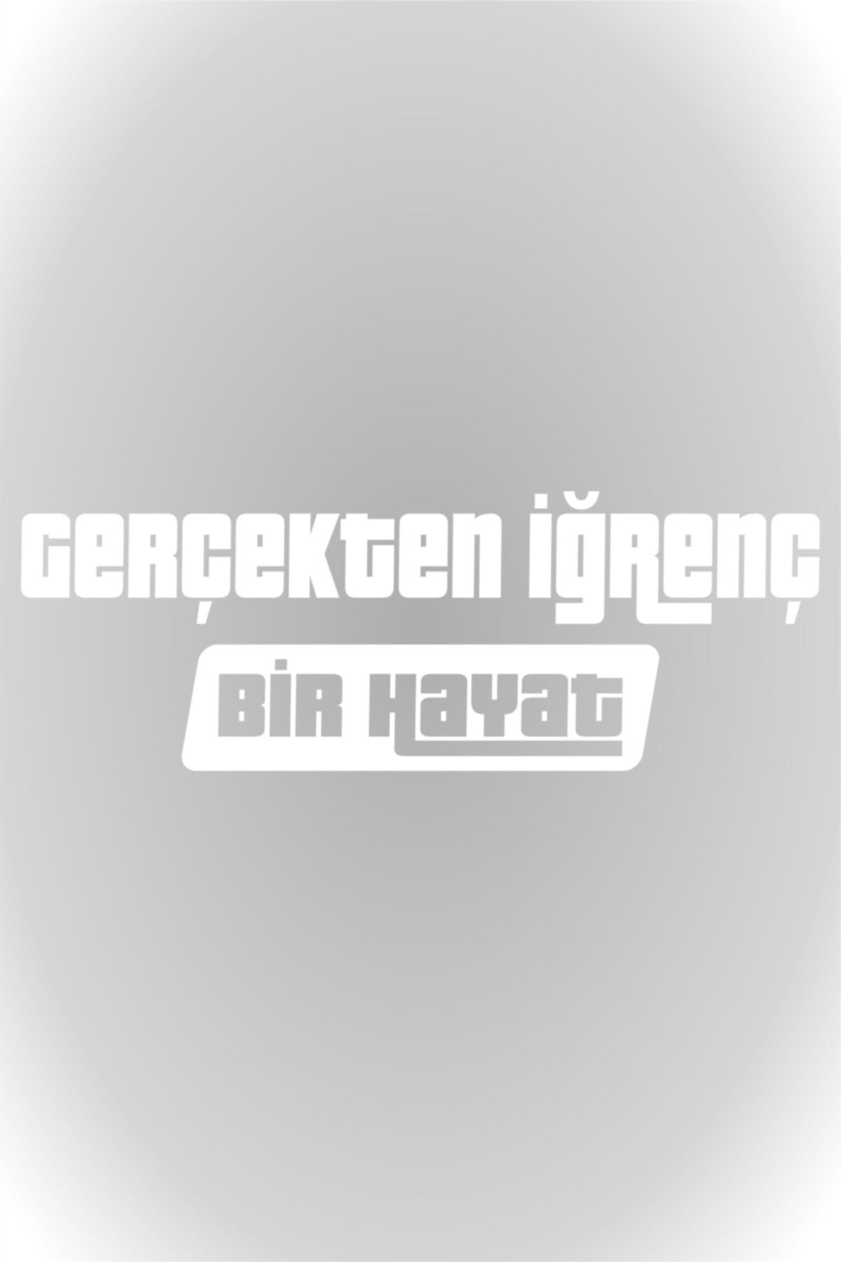 20 X 7 Cm  Gerçekten Iğrenç Bir Hayat Sticker Otomobil Araba Cam Sticker Beyaz