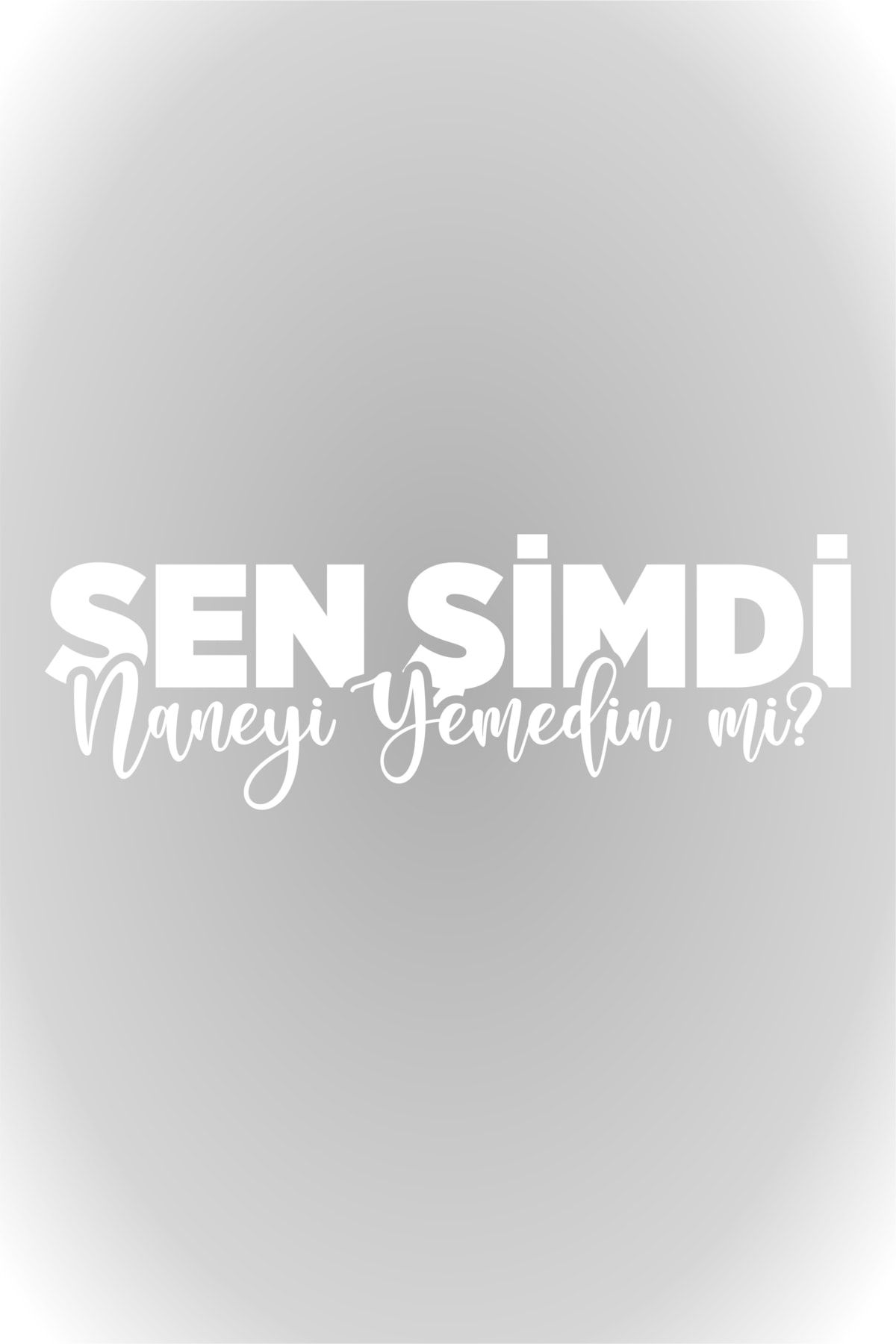 20 X 7 Cm Sen  Şimdi Naneyi Yemedin Mi Oto Cam Sticker Araba Sticker