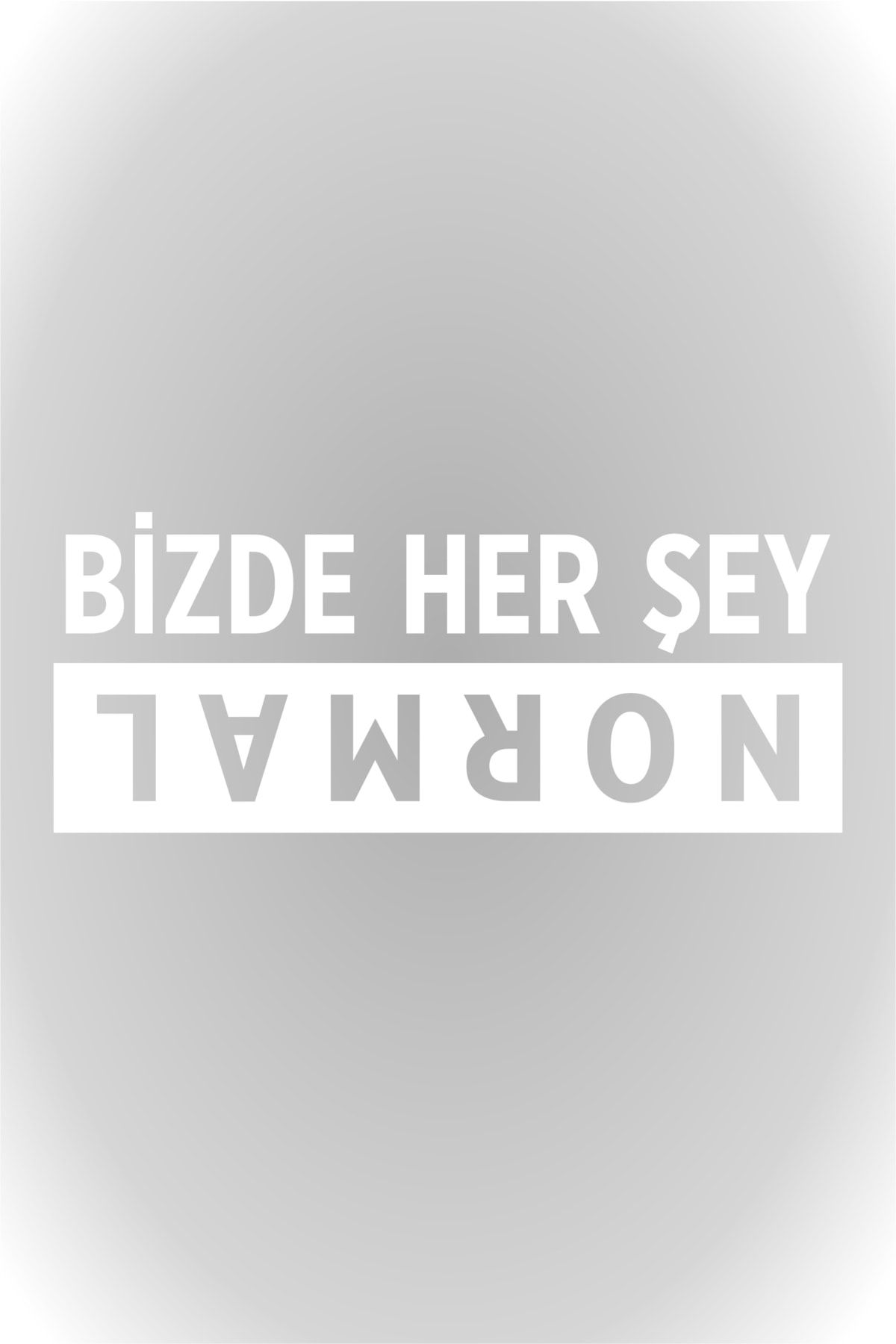 20 X 8 Cm  Bizde Her Şey Normal Oto Cam Sticker Araba Sticker