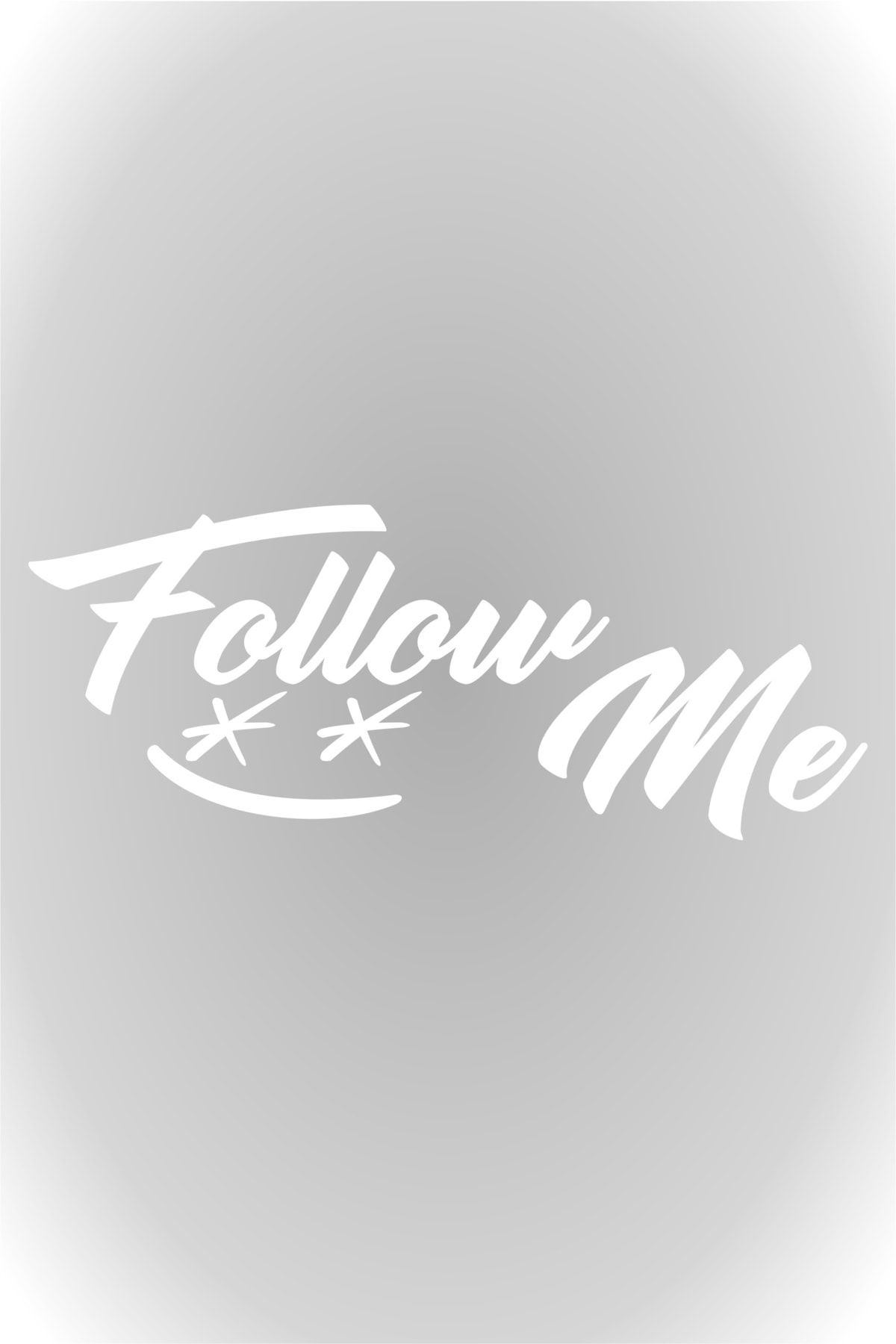 25 X 10 Cm  Follow Me Beni Takip Et Oto Sticker Araba Cam Sticker