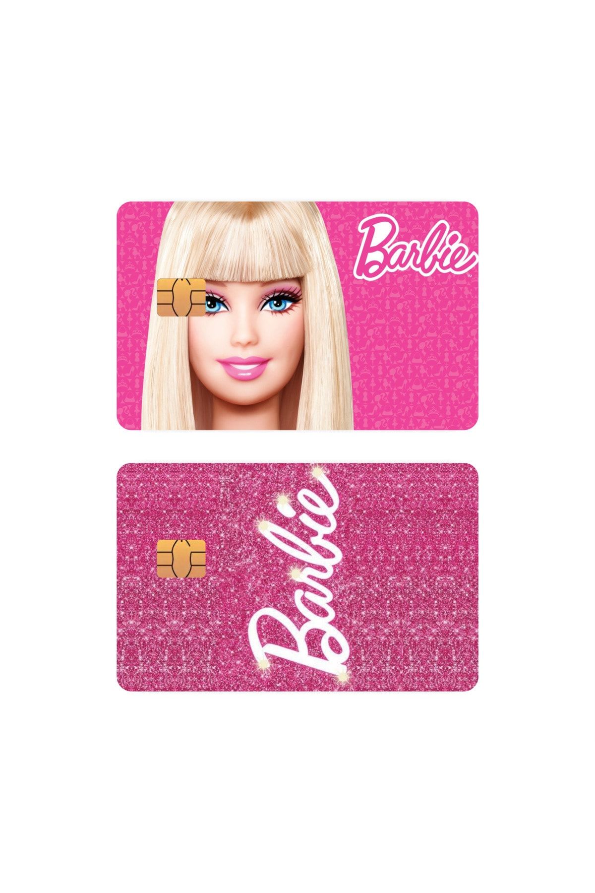 2li Set Barbie  Kart Kaplama Sticker Kart Etiketi