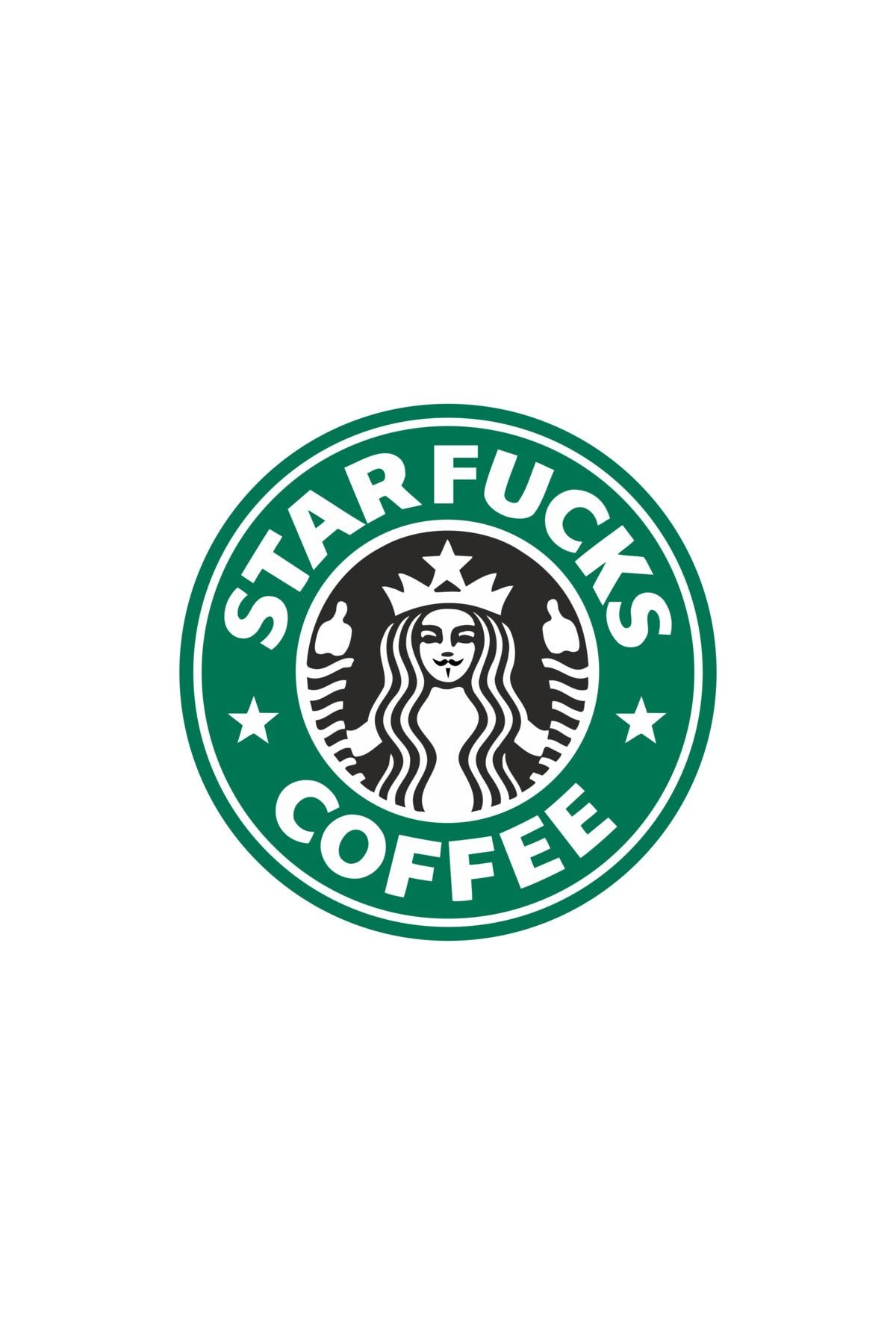 8x8 Cm  Starfucks Coffee Sticker Araba Laptop Oto Motor Sticker