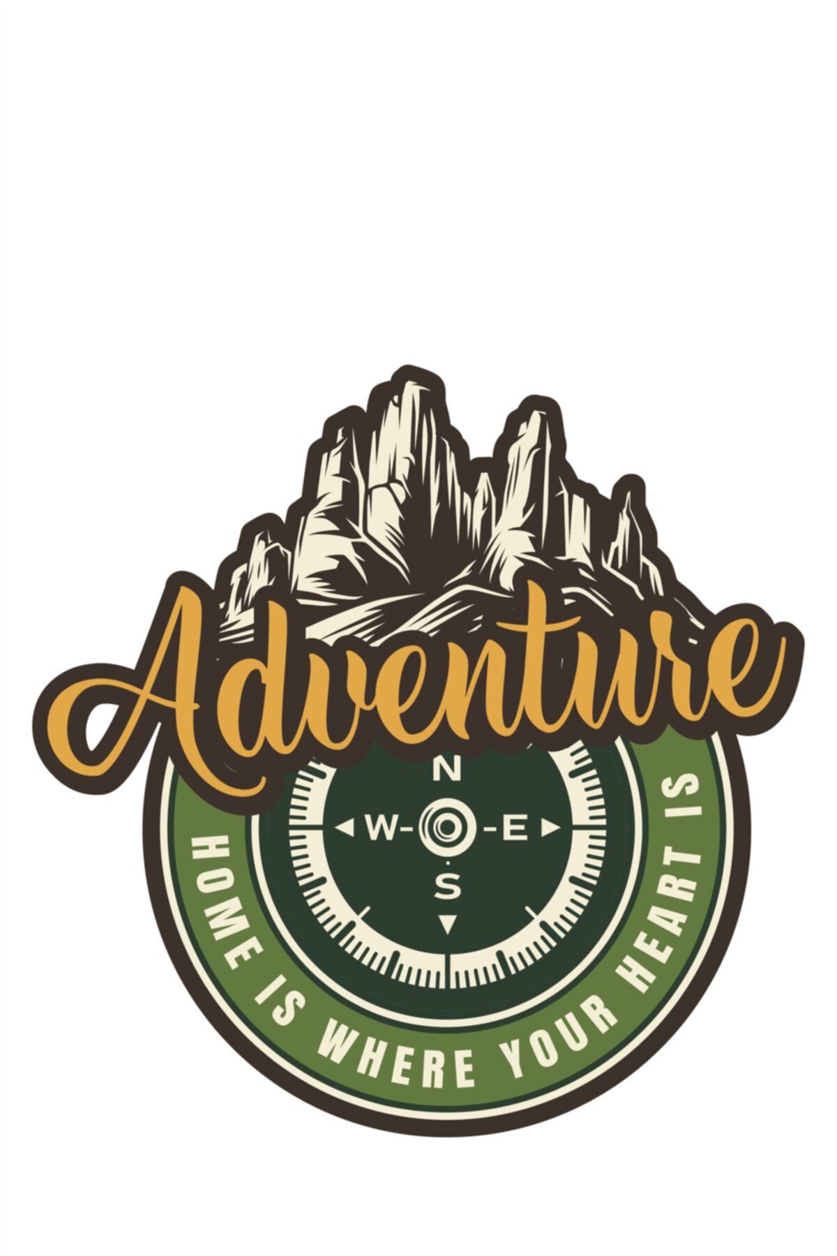 Adventure  Camping Pusula Sticker Off Road Sticker 13 X 13 Cm