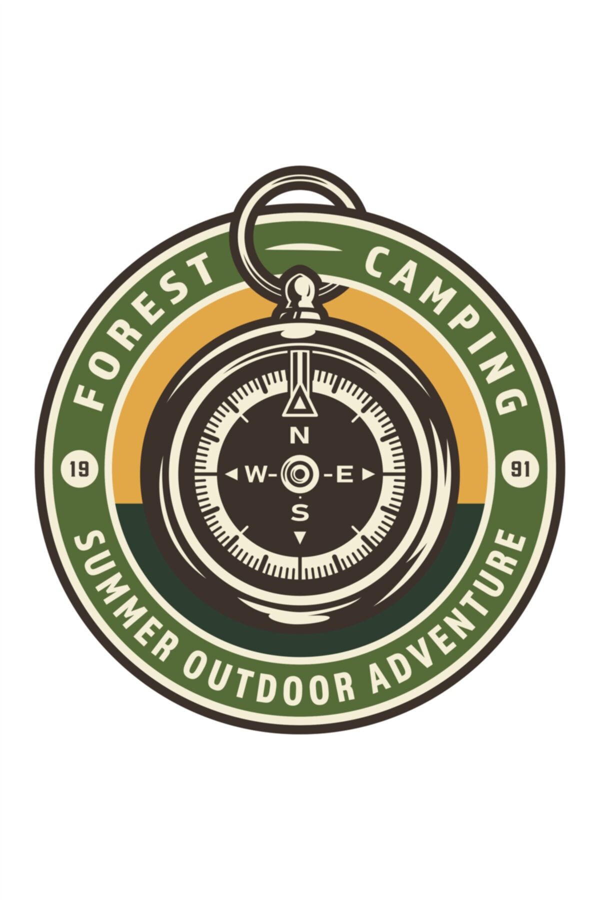 Adventure  Camping Pusula Sticker Off Road Sticker Model 2 10 X 9,5 Cm