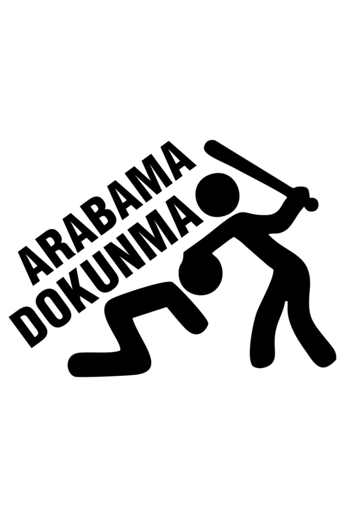 Arabama  Dokunma Oto Cam Sticker Siyah 10 X 7 Cm