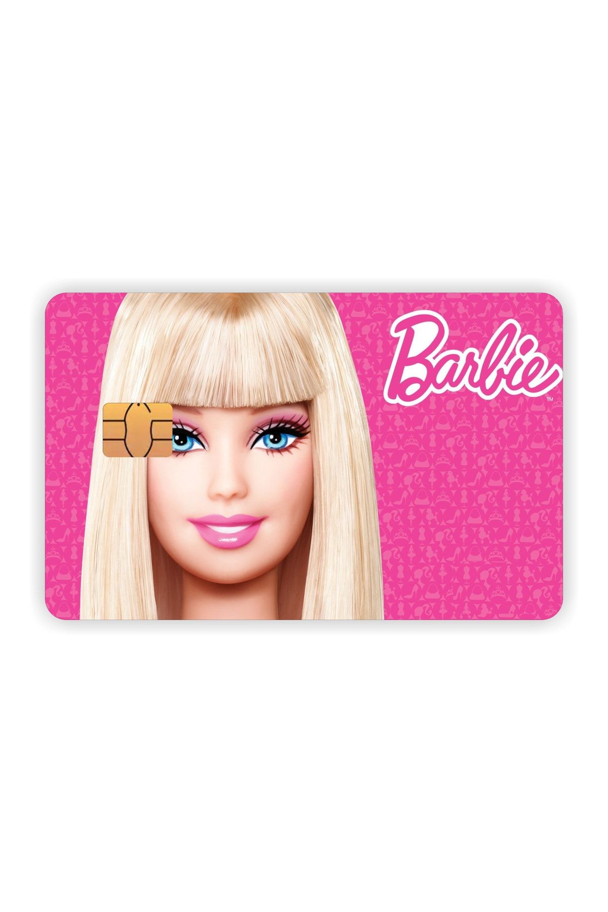 Barbie Kart  Kaplama Sticker Kart Etiketi