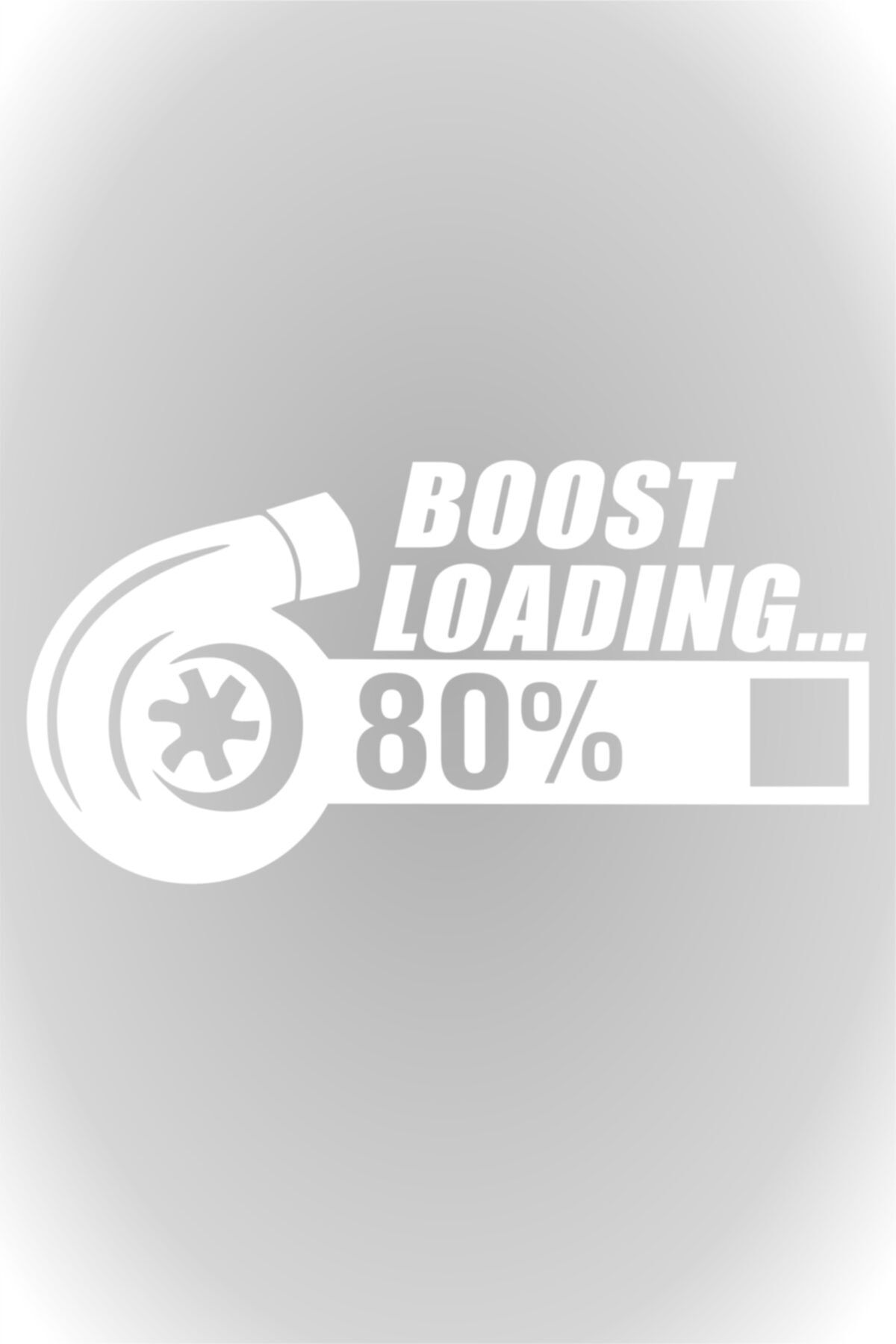 Boost Loading  Oto Sticker Araba Cam Sticker Beyaz 20 X 10 Cm