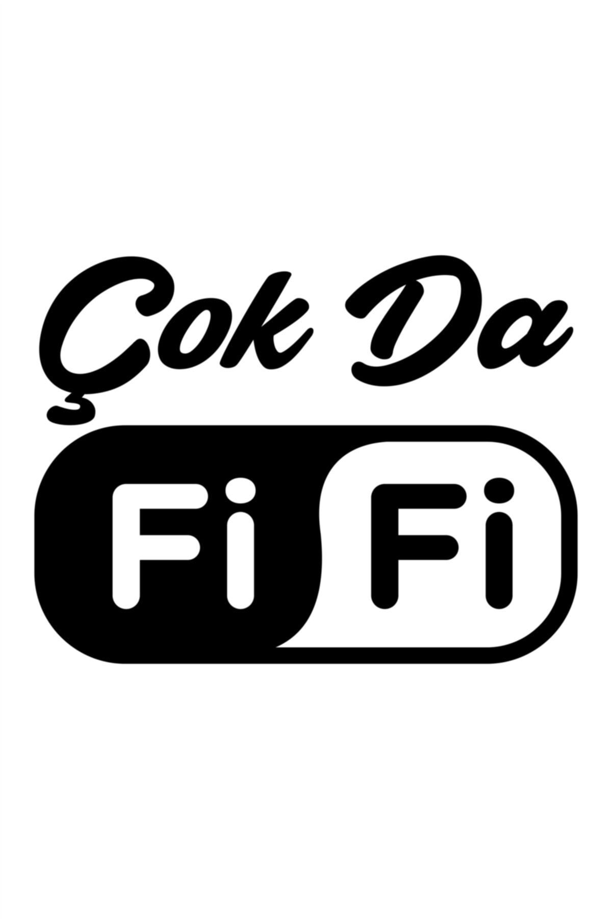 Çok Da Fi Fi  Oto Sticker Araba Cam Sticker Siyah 15 X 11 Cm