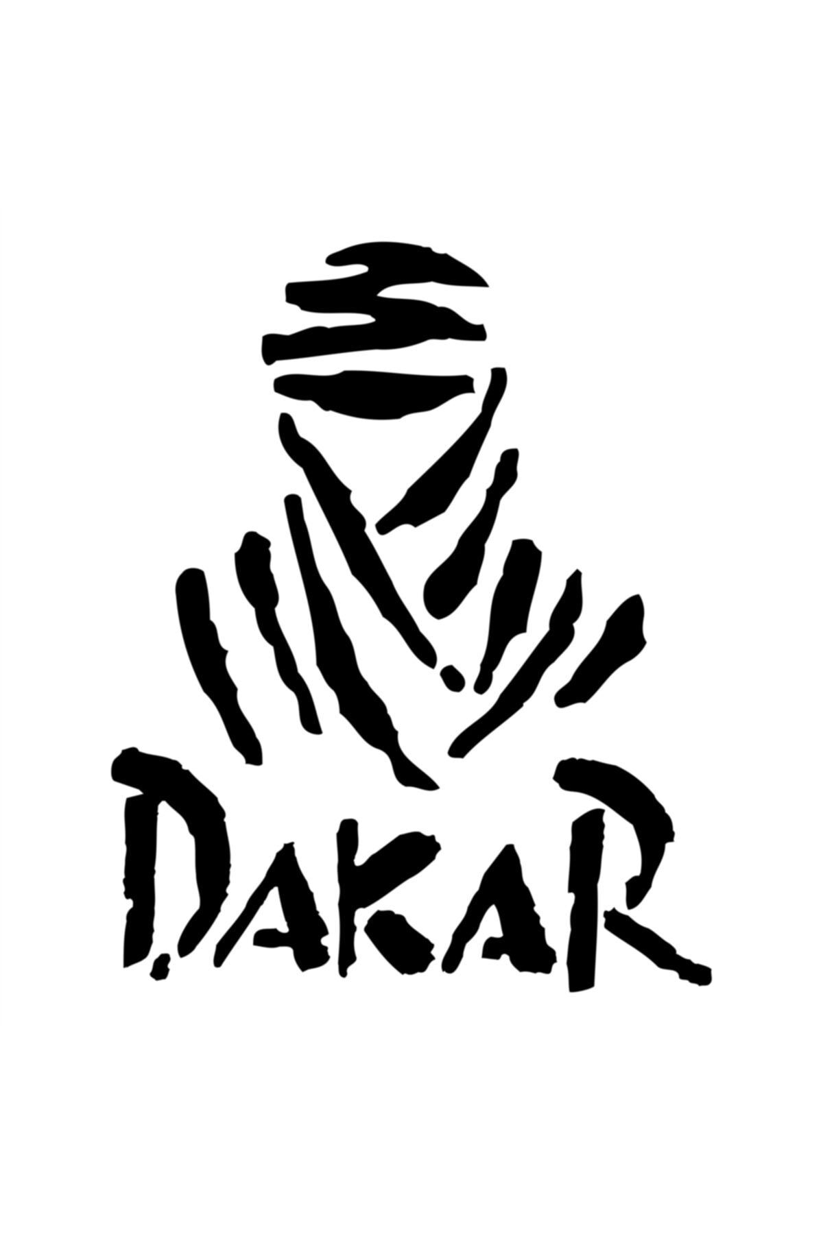 Dakar Off Road  Sticker Quarts Oto Sticker Siyah