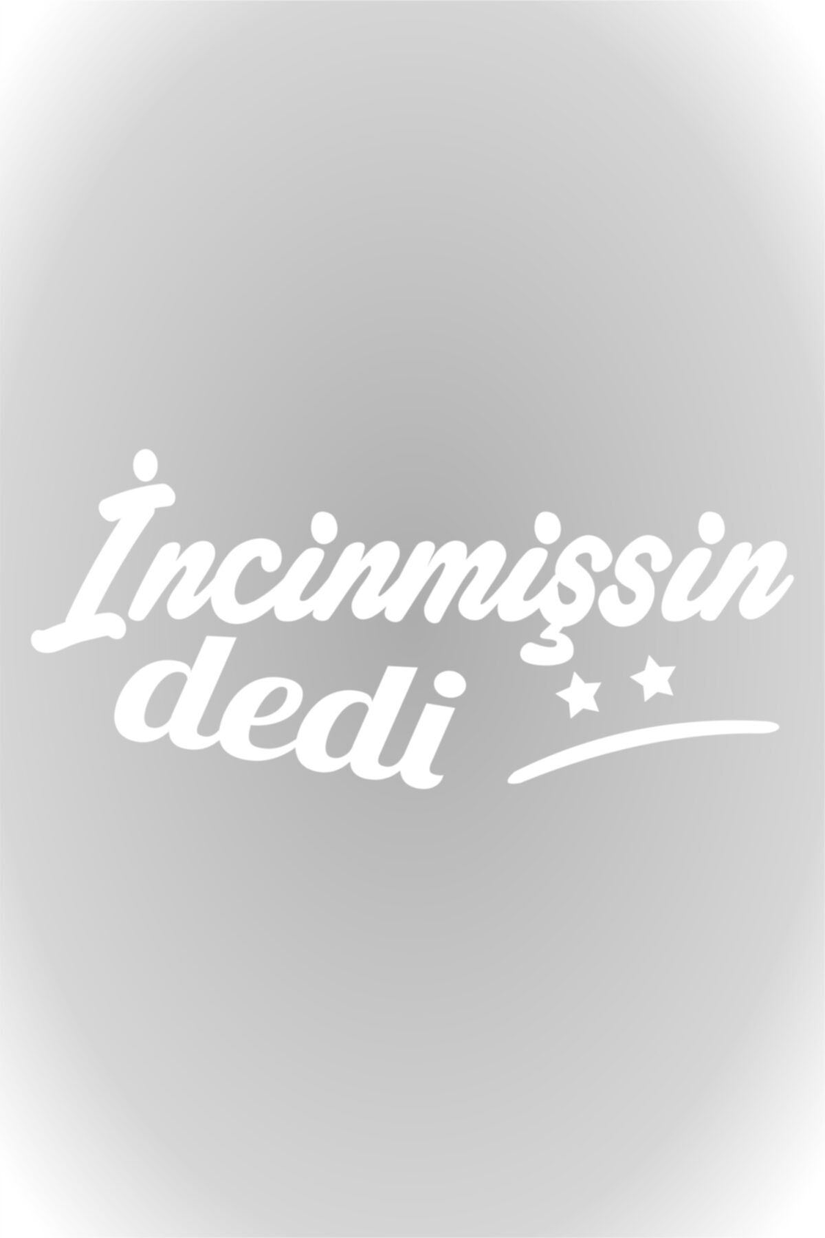 Incinmişsin  Dedi Sticker Oto Sticker Araba Cam Sticker Beyaz 20 X 9 Cm