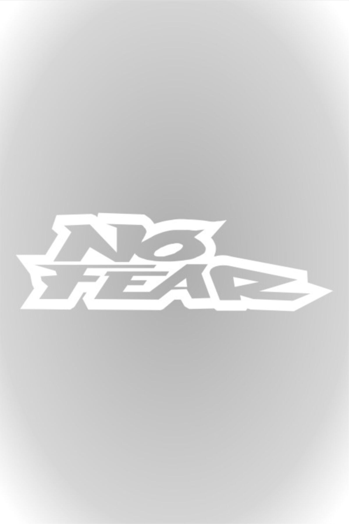 No Fear  Sticker Oto Sticker Beyaz 20 Cm