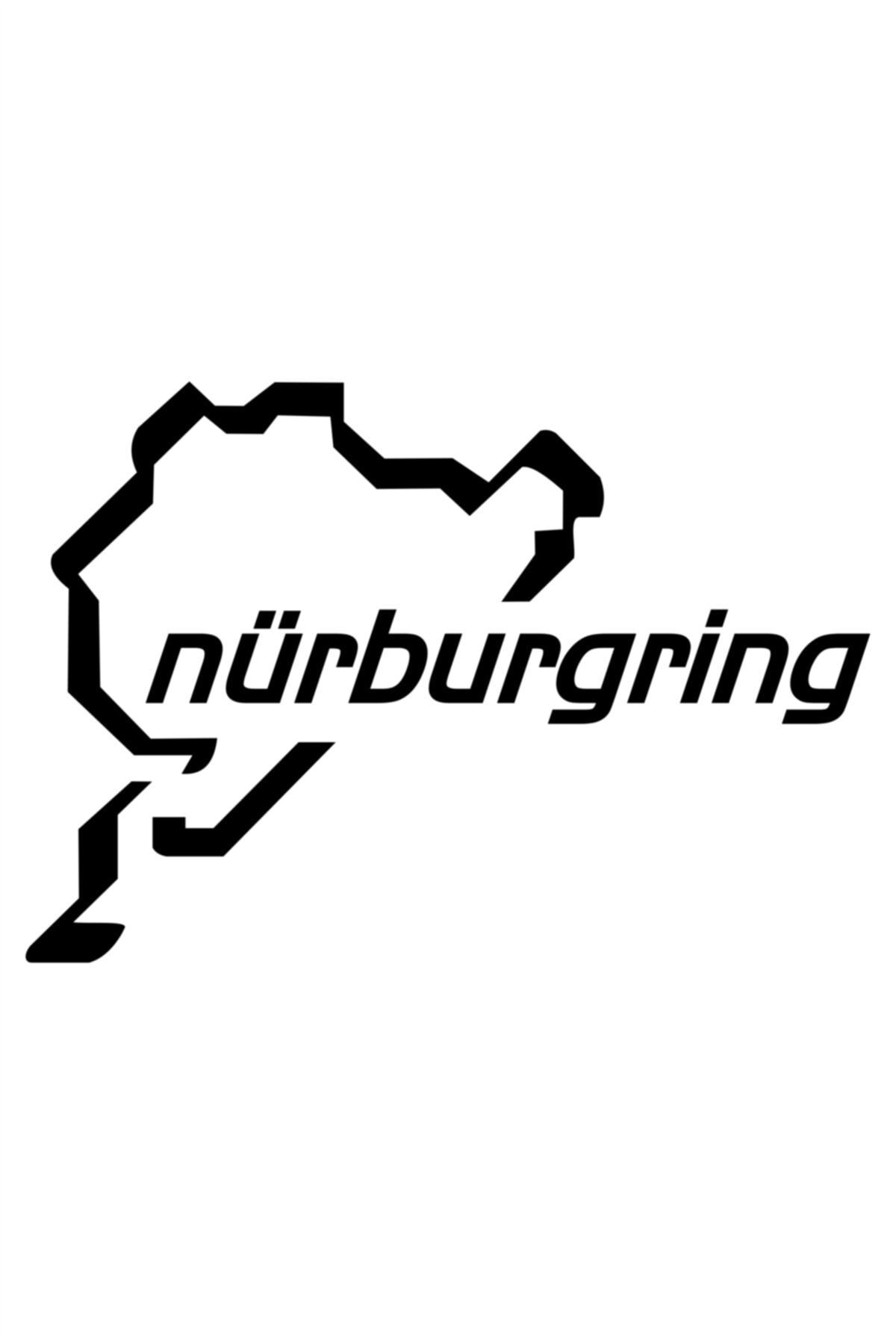 Nürburgring  Oto Sticker, Araba Sticker Siyah 15 Cm