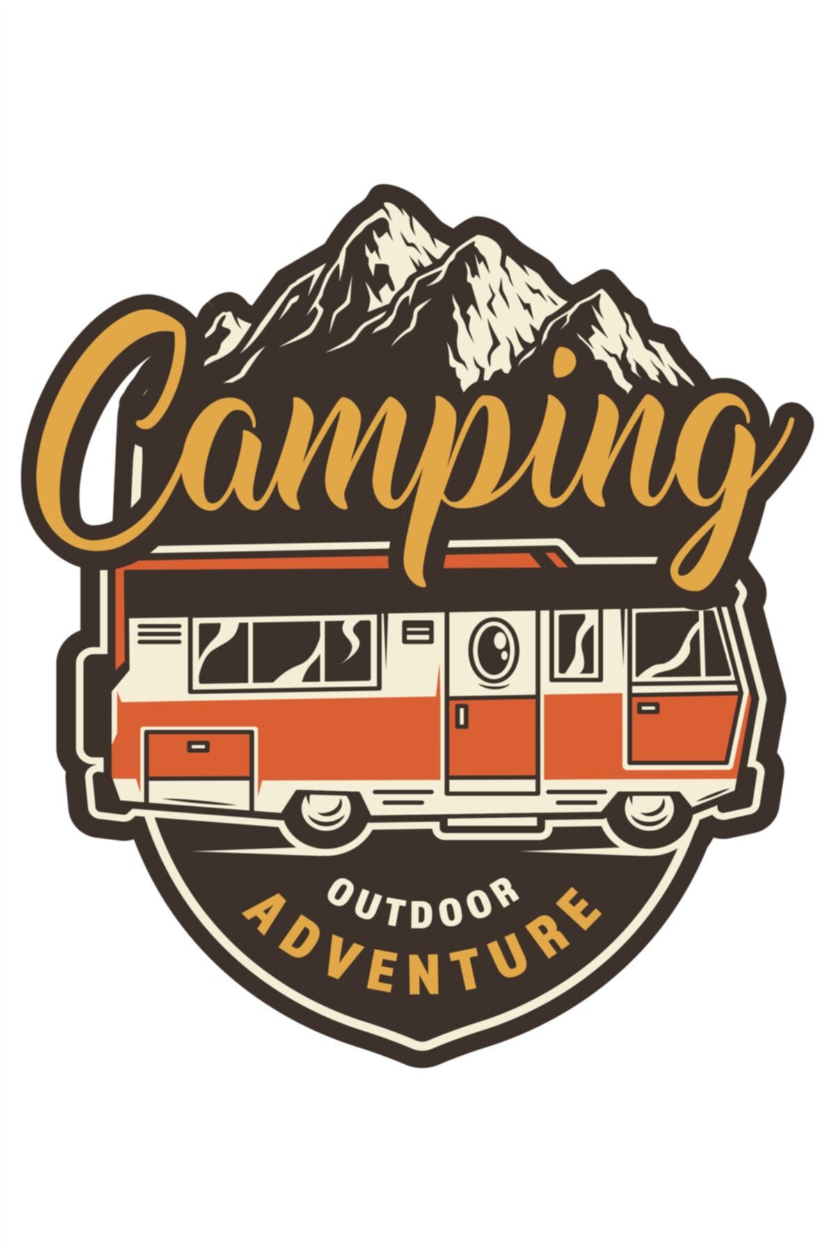 Off Road  Camping Adventure Kamp Offroad Sticker Karavan 10 X 8 Cm