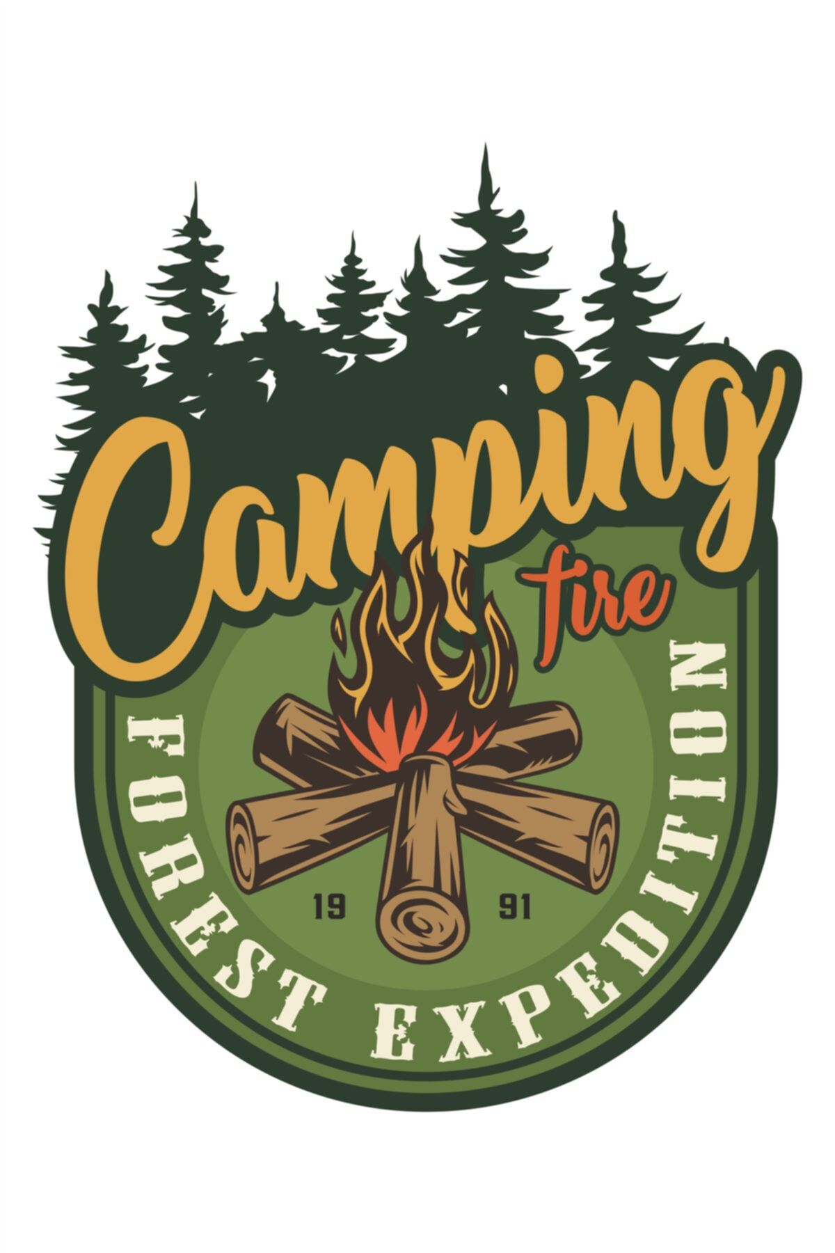 Off Road  Camping Offroad 4x4 Sticker Ateş Fire 10 X 8 cm