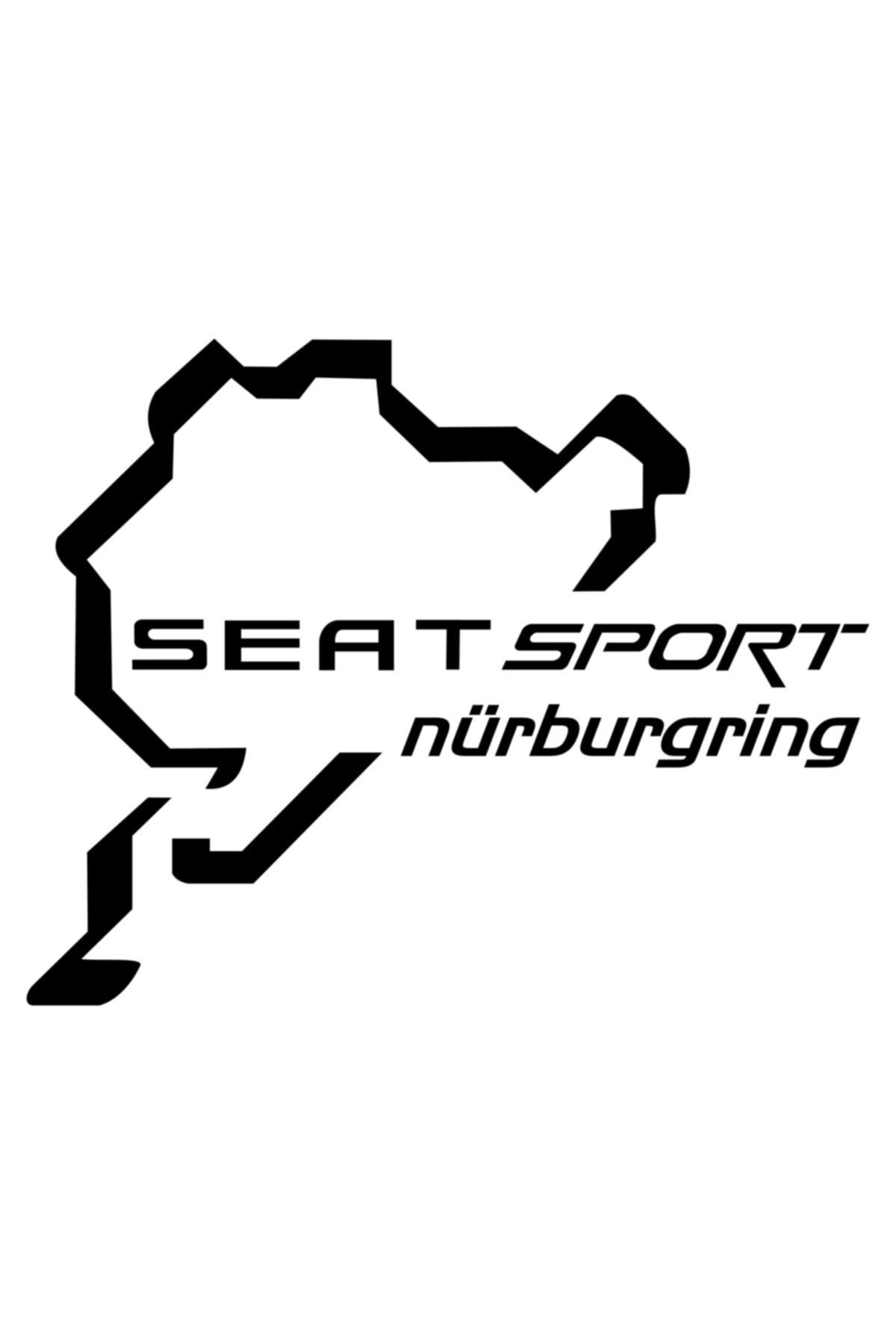 Renault Sport  Nürburgring Oto Sticker Araba Sticker Siyah 20 X 16 Cm