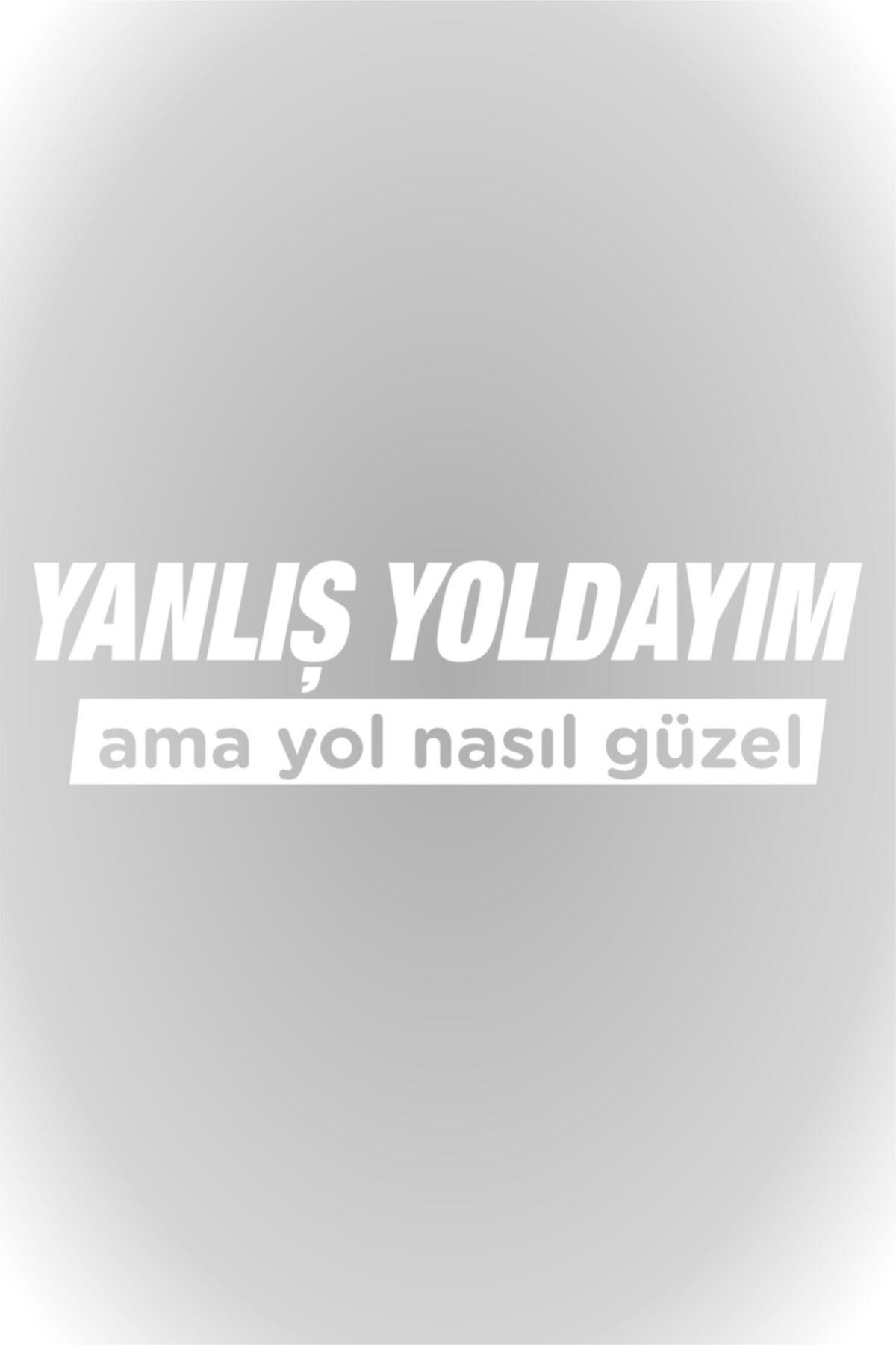 Yanlış  Yoldayım Ama Yol Nasıl Güzel Oto Sticker Araba Cam Sticker 20 X 5,5 Cm Beyaz